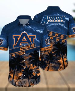 Auburn Tigers NCAA Floral Classic Full Printed Hawaiian Shirt