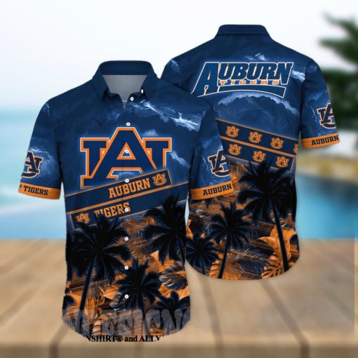 Auburn Tigers NCAA Floral Classic Full Printed Hawaiian Shirt