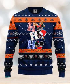 Auburn Tigers NCAA Team HoHoHo Mickey Funny Christmas Gift Men And Women Ugly Christmas Sweater