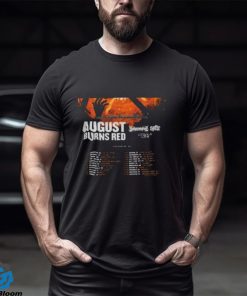 August Burns Red Band World Tour 2023 Merch, August Burns Red 2023 Concert Shirt, August Burns Red 2023 Tour Tickets Black Shirt