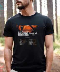 August Burns Red Band World Tour 2023 Merch, August Burns Red 2023 Concert Shirt, August Burns Red 2023 Tour Tickets Black Shirt