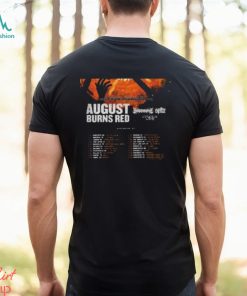 August Burns Red Band World Tour 2023 Merch, August Burns Red 2023 Concert Shirt, August Burns Red 2023 Tour Tickets Black Shirt