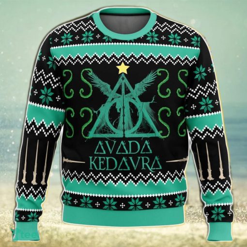 Avada Kedavra Ugly Christmas Sweater 3D Gift For Men And Women