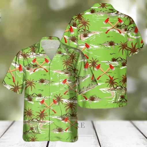 Awesome Firefighter  AOP Pocket Hawaiian Shirt