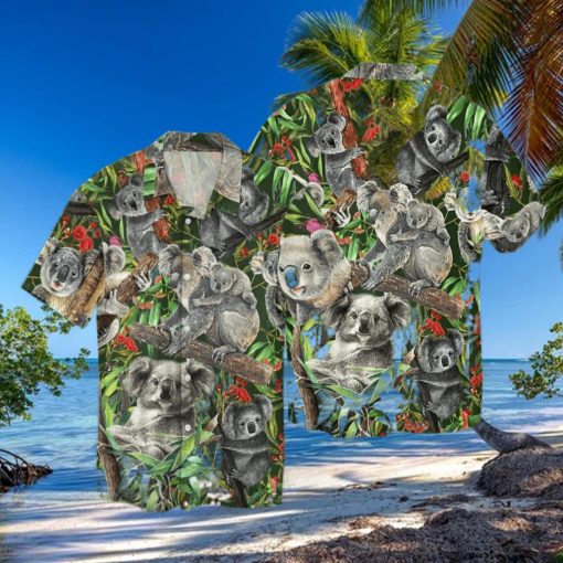 Awesome Koala Family Hawaiian Shirt