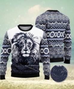 Awesome Lion Ugly Christmas Sweater Gift Men Women