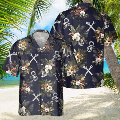 Awesome Mechanic  AOP Pocket Hawaiian Shirt