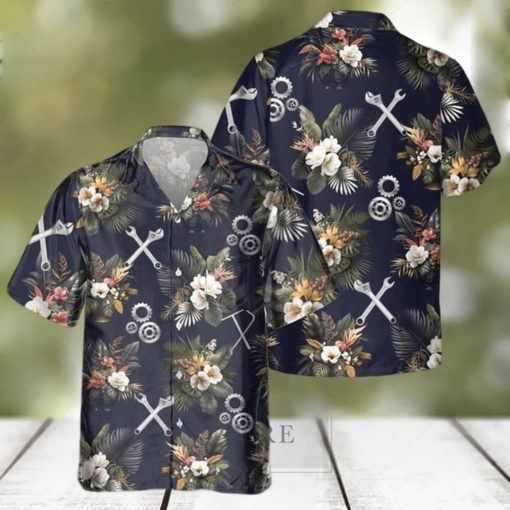 Awesome Mechanic  AOP Pocket Hawaiian Shirt