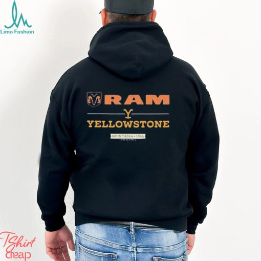 Awesome Yellowstone X Ram Montana USA logo design shirt