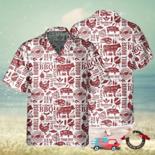 BBQ   Grill Vintage Hawaiian Shirt