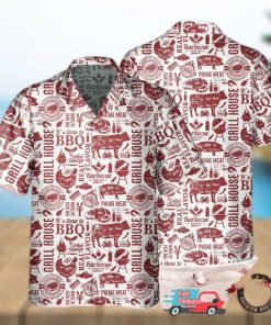 BBQ   Grill Vintage Hawaiian Shirt