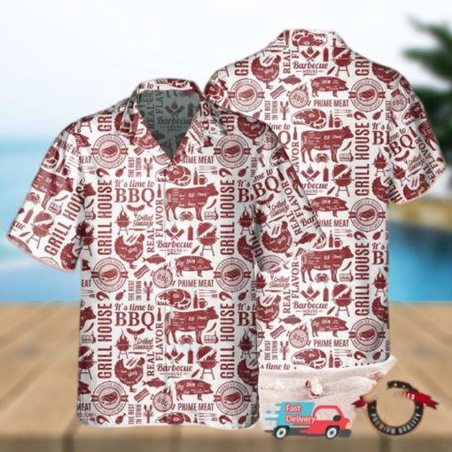 BBQ   Grill Vintage Hawaiian Shirt