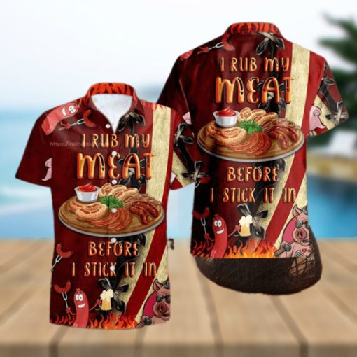 BBQ Men Smoke Dad Hawaiian Aloha Shirt