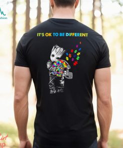 Baby Groot Hug Autism Cleveland Browns It’s Ok To Be Different Shirt