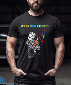 Baby Groot Hug Autism Cleveland Browns It’s Ok To Be Different Shirt