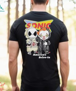 Baby Jack Skellington And Baby Pennywise Sonic America’s Drive In Shirt