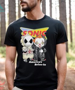 Baby Jack Skellington And Baby Pennywise Sonic America’s Drive In Shirt