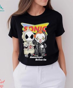 Baby Jack Skellington And Baby Pennywise Sonic America’s Drive In Shirt