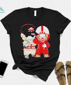 Baby Jack Skellington And Pennywise Nebraska Cornhuskers Halloween shirt