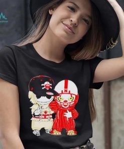Baby Jack Skellington And Pennywise Nebraska Cornhuskers Halloween shirt