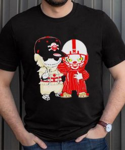 Baby Jack Skellington And Pennywise Nebraska Cornhuskers Halloween shirt