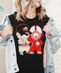 Baby Jack Skellington And Pennywise Nebraska Cornhuskers Halloween shirt