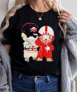 Baby Jack Skellington And Pennywise Nebraska Cornhuskers Halloween shirt