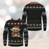 Cat Christmas Catfeine Cat And Coffee Christmas Ugly Sweater 3D For Men And Women