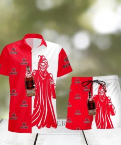 Bacardi Rum Death Halloween Men And Women Hawaiian Shirt And Shorts Halloween Gift 9oEFzBlaE