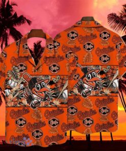 Baltimore Orioles Orange Hawaiian Shirt - Limotees