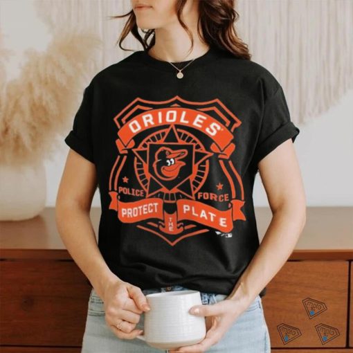 Baltimore Orioles Police Badge Protect Plate shirt