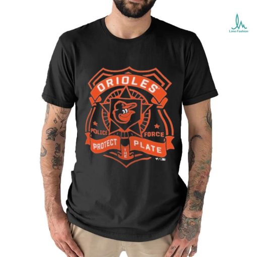 Baltimore Orioles Police Badge Protect Plate shirt
