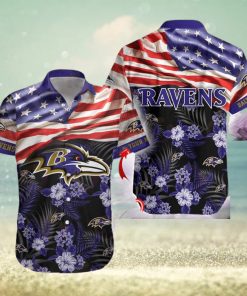 Baltimore Ravens NFL And Mickey Mouse Custom Name Hawaiian Shirt