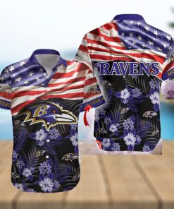 Baltimore Ravens S Mens Summer Holiday Beach Gift Hawaiian Shirt