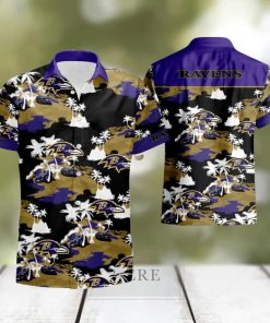 Baltimore Ravens Tommy Bahama Hawaiian Shirt And Short Set Gift Men Women