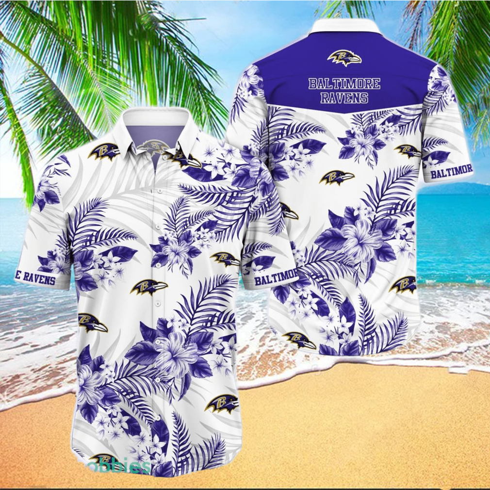 Baltimore Ravens Design 3 Beach Hawaiian Shirt Men And Women For