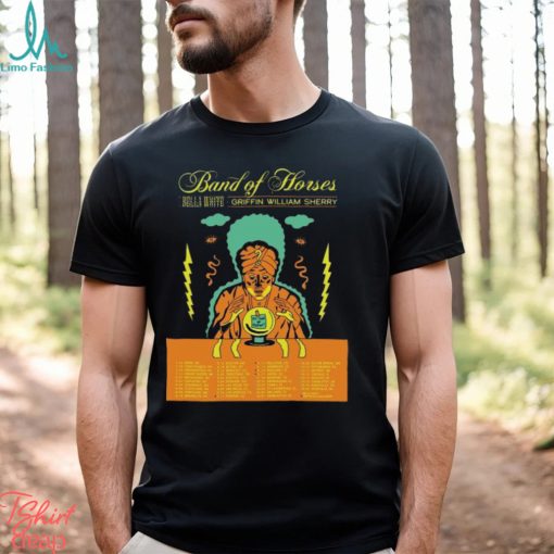 Band Of Horses Griffin William Sherry 2023 Tour Merch, Band Of Horses Concert Tickets 2023 Live Tour Dates Shirt, Band Of Horses Tour 2023 Shirt