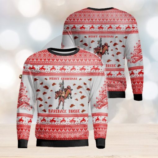 Bareback Bronc Christmas Gift Ugly Christmas Sweater