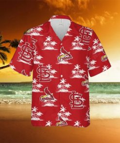 Baseball Hawaiian Shirt Coconut Island Pattern St Louis Hawaii Baseball shirt