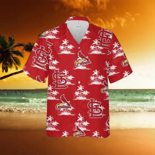 Baseball Hawaiian Shirt Coconut Island Pattern St Louis Hawaii Baseball shirt