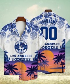 Baseball MLB Team 3D Print LA Dodgers Hawaiian Shirt