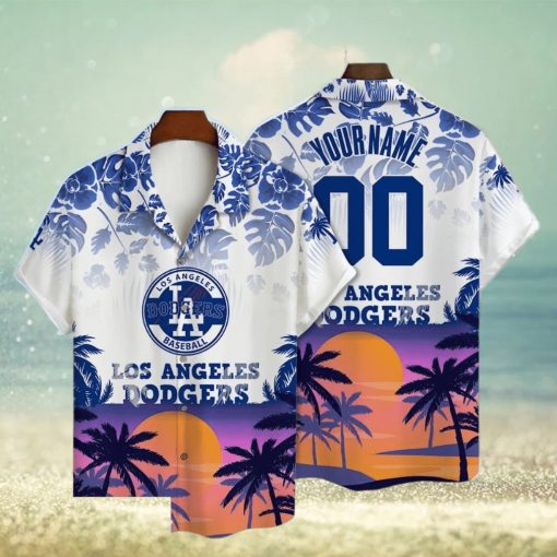 Baseball MLB Team 3D Print LA Dodgers Hawaiian Shirt