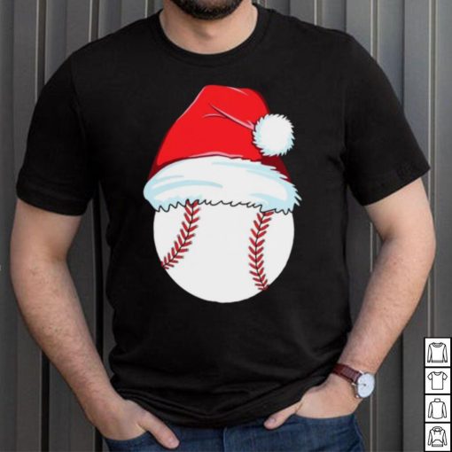 Baseball for ball Santa Christmas Day shirt