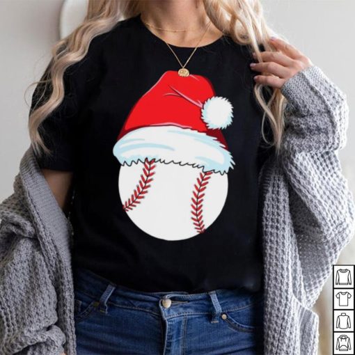 Baseball for ball Santa Christmas Day shirt