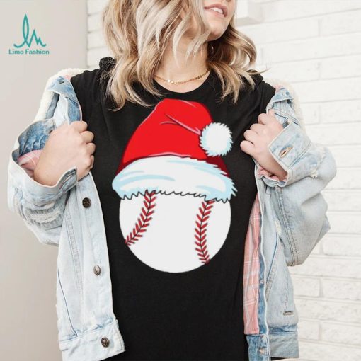 Baseball for ball Santa Christmas Day shirt