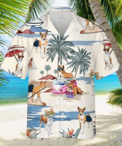 Basenji Summer Beach Hawaiian Shirt