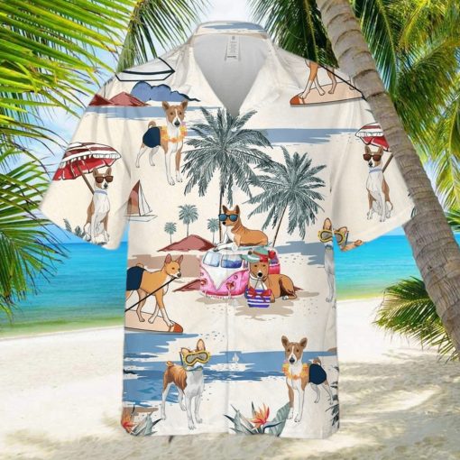 Basenji Summer Beach Hawaiian Shirt