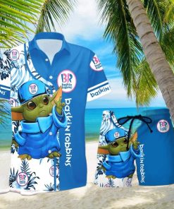 Baskin Robbins Baby Yoda Hawaiian Shirt And Shorts Gift Hawaiian shirt