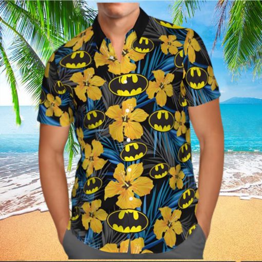 Batman Logo Floral Hawaiian Shirt Summer Shirt