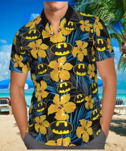 Batman Logo Floral Hawaiian Shirt Summer Shirt